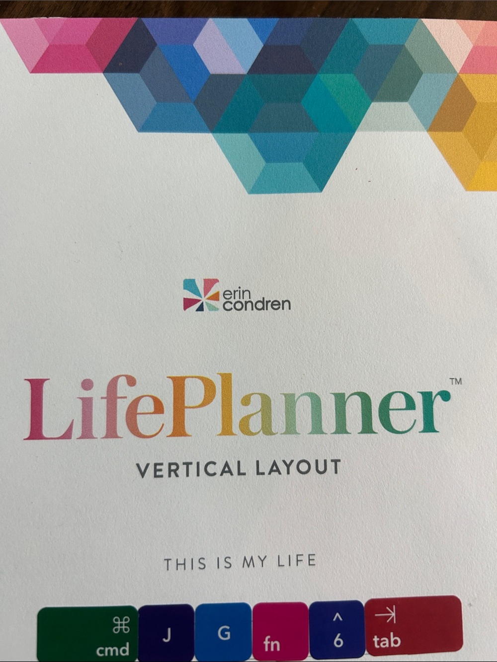 Erin Condren LifePlanner Vertical Layout - Multicolor No Cover